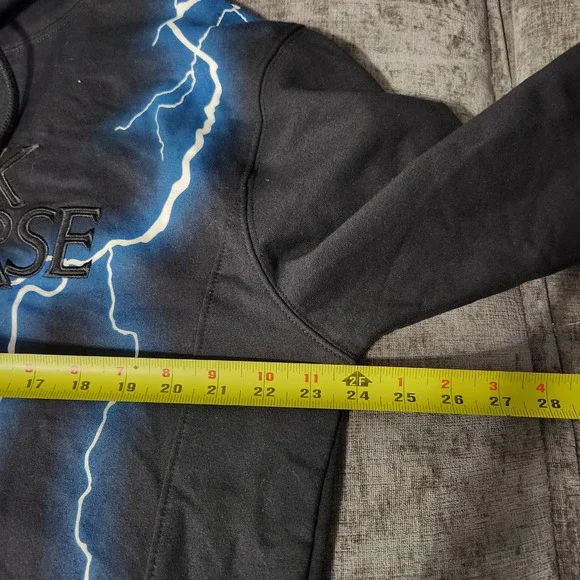 Dark Universe Universal Studios Mens Lightning Bolt Hoodie Black Size L - Picture 7 of 7